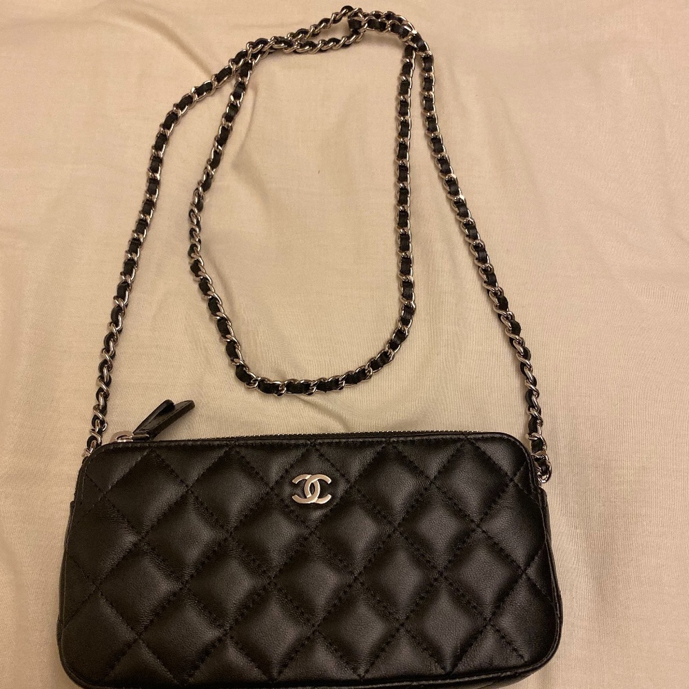 Chanel Cross body Wallet on Chain lambskin WOC